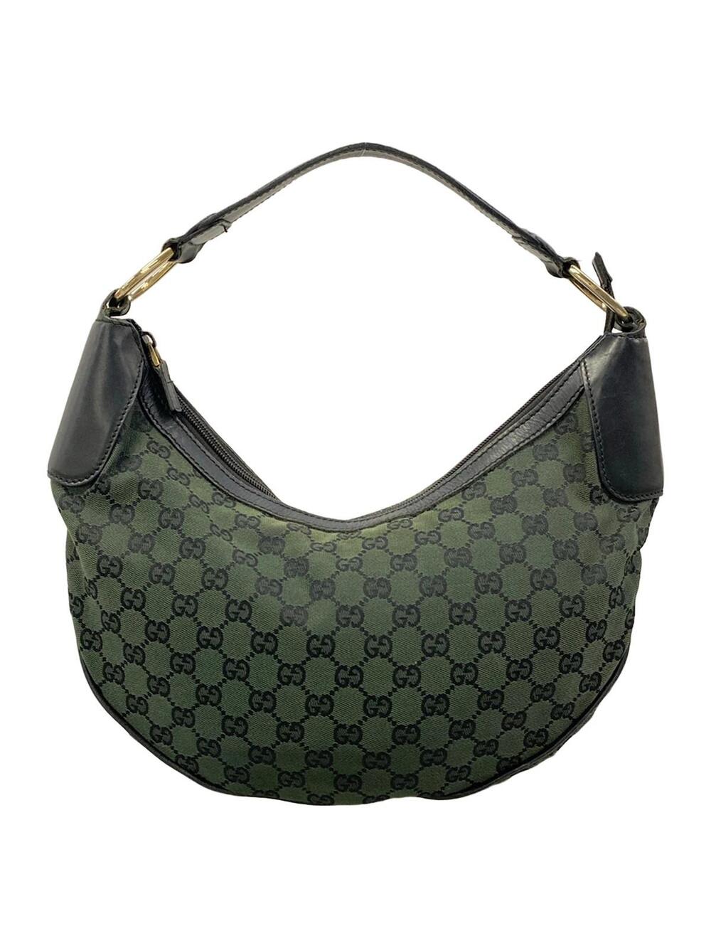 Gucci Gg Green Black Jacquard Leather #363688G74B